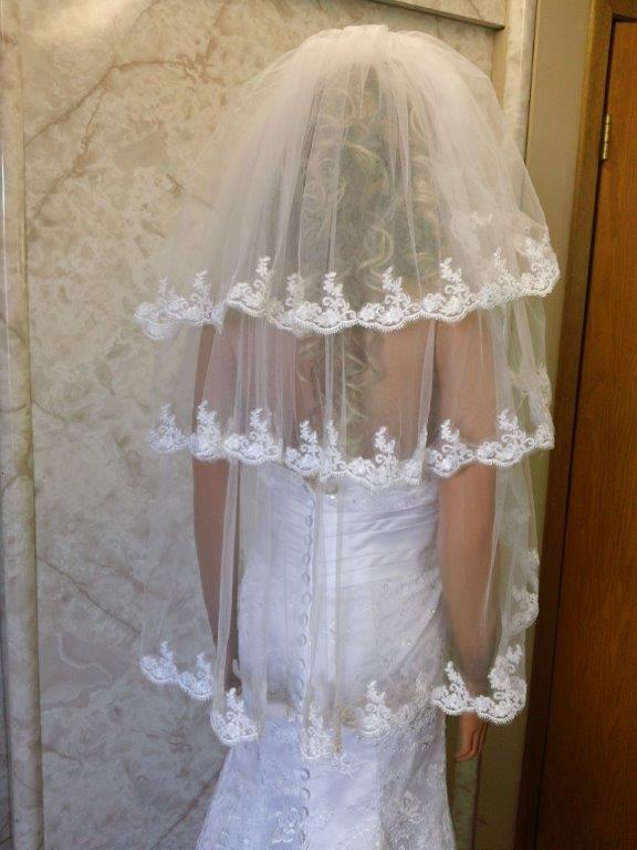 3 layer wedding deals veil